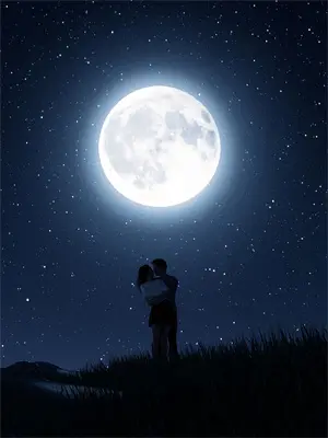 星星坠入你的眼睛